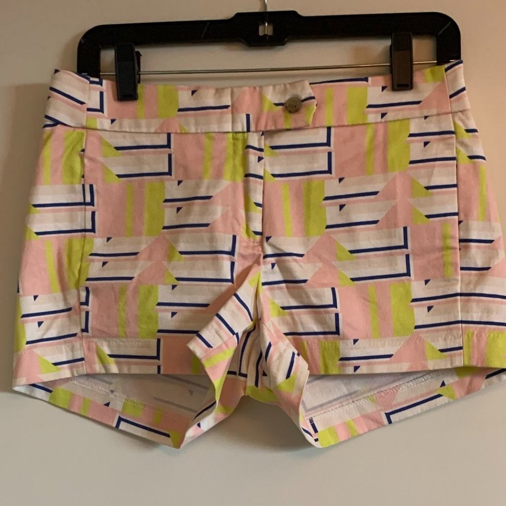 J Crew Print Short - Size 0, 4" Stretch